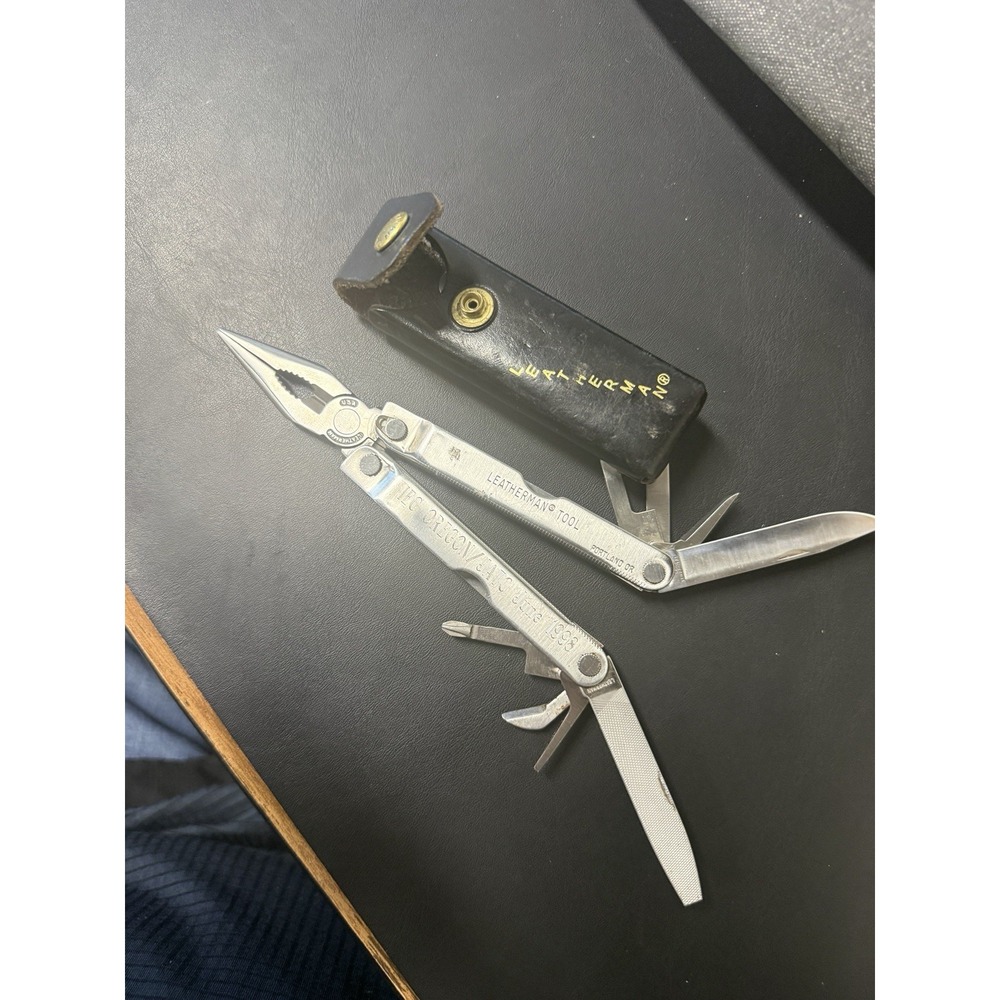 Vintage Leatherman Multi-Tool With Original Leather Sheath MADE IN USA